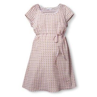 Liz Lange for Target Maternity Short Sleeve Smocked Dress   Pink L