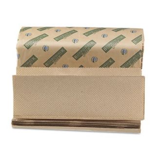 Boardwalk Green Folded Paper Towels, Multi Fold, Natural, 9 1/8W x 9
