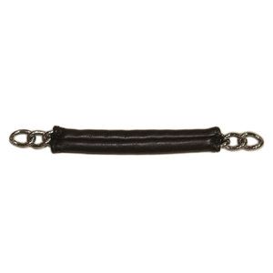 Walsh Leather Covered Curb Chain Black One Size