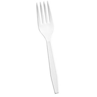 GEN PAK CORP. Wrapped Cutlery, 6 1/4in, Fork, White