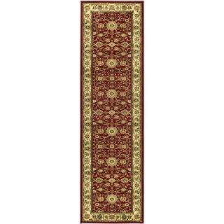 Lyndhurst Collection Majestic Red/ Ivory Runner (23 X 16)