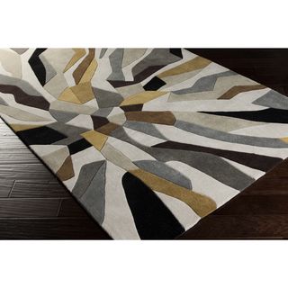 Hand tufted Barnes Contemporary Abstract Area Rug (2 X 3)