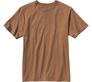 Mens Patagonia Workwear Text Logo T Shirt   Sepia Brown Graphic T Shirts