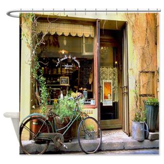  Cute French Bakery Scene Shower Curtain  Use code FREECART at Checkout