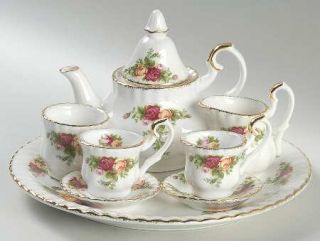 Royal Albert Old Country Roses (9 Pc In Box) Miniature Tea Set, Fine China Dinne