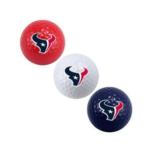 Houston Texans Team Golf 3pk Golf Ball Set