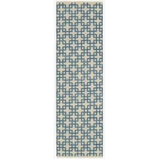 Nourison Barclay Butera Indigo Maze Rug (23 X 8)