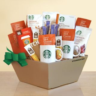 Starbucks Coffee, Cocoa & Chocolate to Share Gift Basket Multicolor   7298