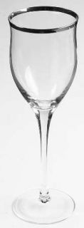 Noritake Sterling Tribute Wine Glass   Platinum Trim