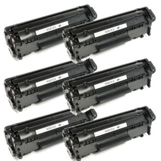 Hp Q2612x (12x) Black High Yield Laser Toner Cartridge (pack Of 6) (BlackPrint yield 3,000 pages at 5 percent coverageNon refillableModel NL 6x HP Q2612X TonerThis item is not returnable  )