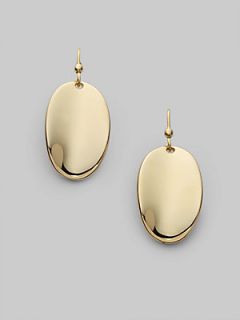 Roberto Coin 18K Yellow Gold Oval Drop Earrings   Gold