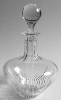 Mikasa Arctic Lights Brandy Decanter with Stopper   Clear, Vertical Cuts