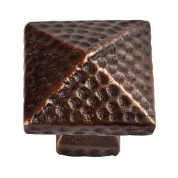 Small Pyramid Copper Cabinet Knob (pack Of 4)