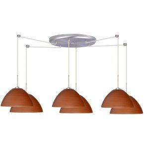 Besa Lighting BEL 6JC 4201CH SN Tessa Pendant