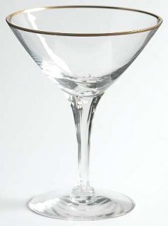 Tiffin Franciscan Golconda Champagne/Tall Sherbet   Stem #17665, Plain  W/Gold T