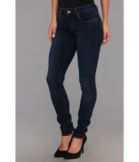 Mavi Jeans Alexa Mid Rise Super Skinny in Deep Sateen Shanti Womens Jeans (Black)