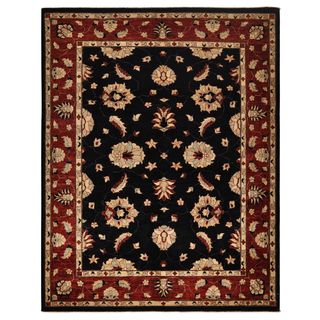 Sultanabad Peshawar Hand knotted Wool Pile Rug (79 X 10)