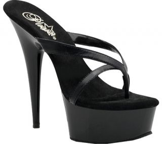 Womens Pleaser Delight 603 2   Black Leather/Black High Heels