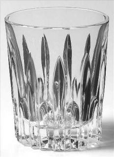 Royal Doulton Metro Double Old Fashioned   Clear, Vertical Cuts, Barware