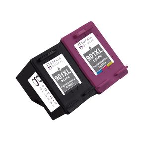 Sophia Global Remanufactured Ink Cartridge Replacements For Hp 901xl With Ink Level Display (pack Of 2) (Black and colorPrint yield Up to 700 pages for black and up to 360 pages for colorModel SGHP901XLBPack of Two (2) cartridgesWe cannot accept return