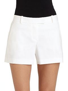 Bennie Stretch Cotton Shorts   White