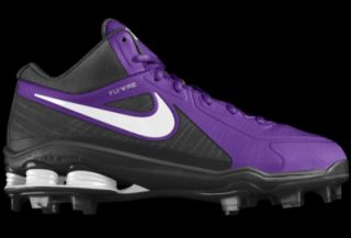 Nike Shox MVP Elite 3/4 MCS iD Custom (Wide) Mens Baseball Cleats   Purple