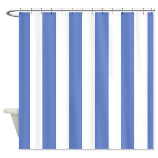  Blue and white Stripes Shower Curtain  Use code FREECART at Checkout
