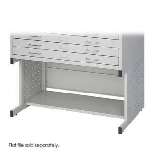 Safco Products Facil Flat Small File High Base in Light Gray 4971LG