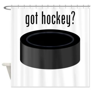  got hockey? Shower Curtain  Use code FREECART at Checkout