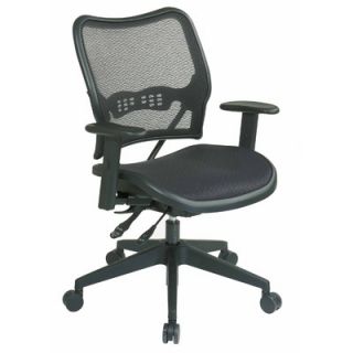 Office Star AirGrid Seat and Back Space Seating Deluxe Office Chair 13 77N9WA