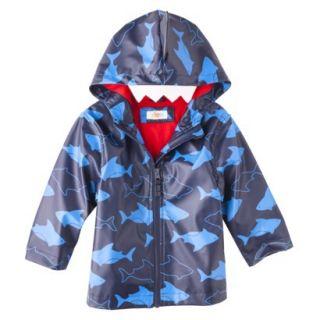 Circo Infant Toddler Boys Shark Raincoat   Blue 12 M