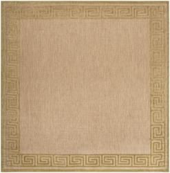 Woven Charlestown Indoor/outdoor Geo Border Rug (76 Square)