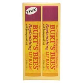 Burts Bees Replenishing Lip Balm 2 pack   0.15 oz