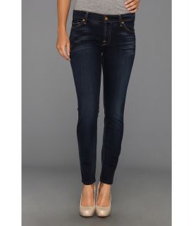 7 For All Mankind The Ankle Skinny Short Inseam in Slim Illusion Merci Blue Womens Jeans (Blue)