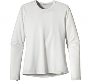 Womens Patagonia Capilene® 3 MW Crew   Birch White Long Sleeve Shirts