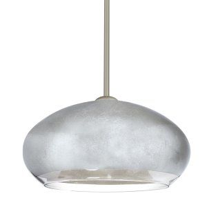 Besa Lighting BEL 1TT 4345SF LED SN Brio 14 1 Light Pendant