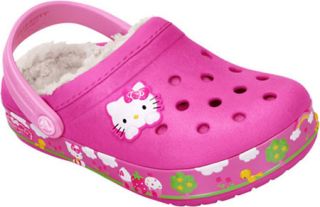 Infant/Toddler Girls Crocs Crocband™ Hello Kitty® Fair Lined Clog Sli