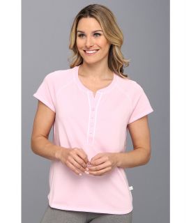 Karen Neuburger My Cuppa Tea knCool S/S Henley Top Womens Pajama (Pink)