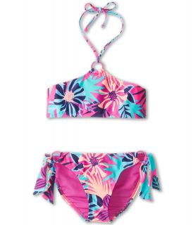 Roxy Kids Take Me To Paradise Bandeau Set Girls Swimwear Sets (Multi)