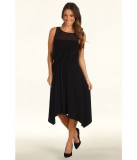 Vince Camuto Sheer Inset Dress VC2P1552 Womens Dress (Black)