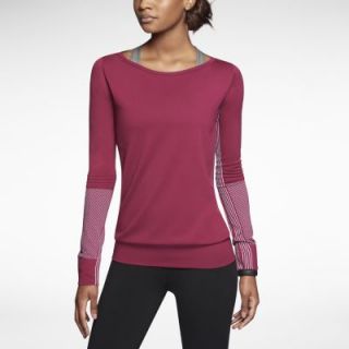 Nike Dri FIT Knit Epic Crew Womens Training Shirt   Bright Magenta