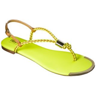 Womens Mossimo Audrey Braided Strap Sandal   Yellow 8
