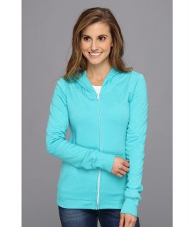 Hurley Solid Slim Fleece Zip Hoodie Womens Sweatshirt (Blue)