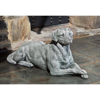 Campania International Duke The Dog Cast Stone Garden Statue   A 425 AL