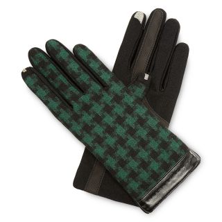 Isotoner Stretch Wool Touchscreen Gloves, Forest Gre, Womens