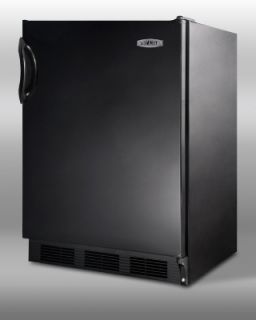 Summit Refrigeration Freestanding Refrigerator Freezer w/ Cycle Defrost & Door Storage, Black, 5.1 cu ft