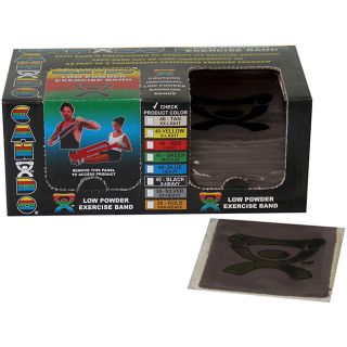 Cando Black Latex 4 foot Strip Exercise Bands (pack Of 40)