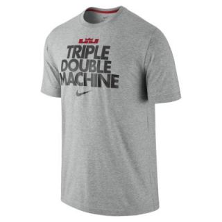 LeBron Triple Double Machine Mens T Shirt   Dark Grey Heather