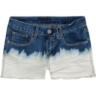 Dip Dye Girls Cutoff Denim Shorts Blue Combo In Sizes 7, 12, 8,