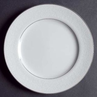 Chadds Ford QueenS Lace Salad Plate, Fine China Dinnerware   White Embossed Flo